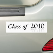2010 Afstuderen bumpersticker klasse 2010 -w (Op auto)