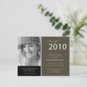 2010 Afstuderen Uitnodiging Briefkaart (Staand voorkant)