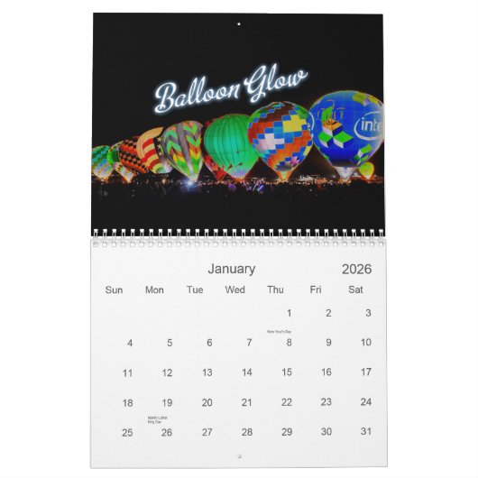 2010 Albuquerque, NM-ballonfestival Kalender (Jan 2026)
