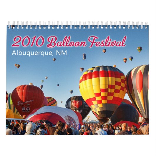 2010 Albuquerque, NM-ballonfestival Kalender (Hoes)
