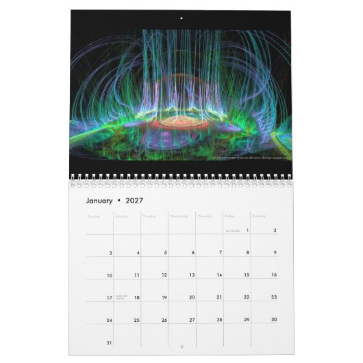 2010 apophysis fractal kalender (Jan 2027)