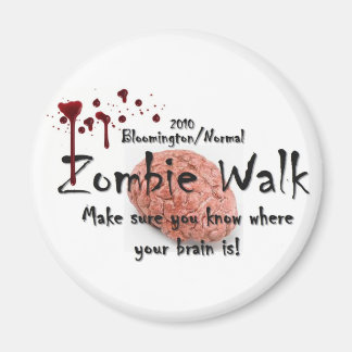 2010 Bloomington/Normale zombie wandeling Magneet