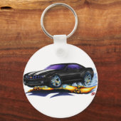 2010 Camaro Black-White Car Sleutelhanger (Voorkant)