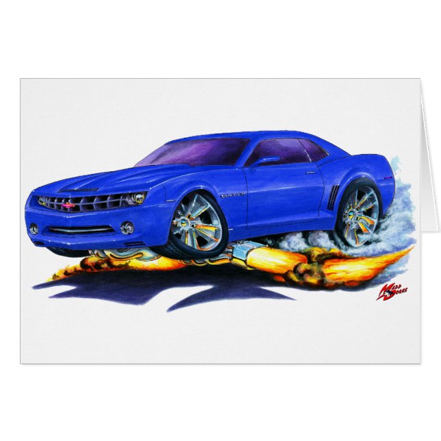 2010 Camaro Blue Car (Voorkant Horizontaal)