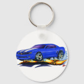 2010 Camaro Blue-White Car Sleutelhanger (Voorkant)