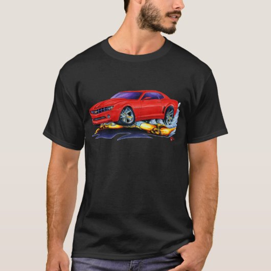 2010 Camaro Red Car T-shirt (Voorkant)