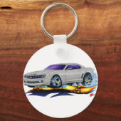2010 Camaro Silver Car Sleutelhanger (Voorkant)