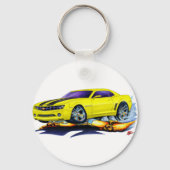 2010 Camaro Yellow-Black Car Sleutelhanger (Voorkant)