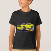 2010 Camaro Yellow-Black Car T-shirt (Voorkant)
