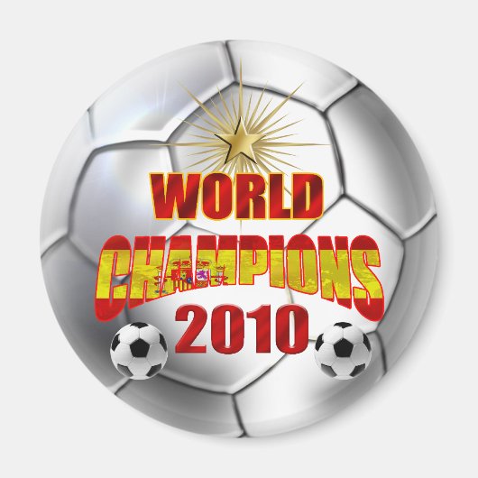 2010 Champions of the world spain Magneet (Voorkant)