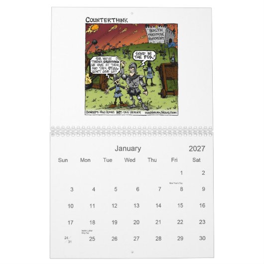 2010 Counter Think Calendar Kalender (Jan 2027)