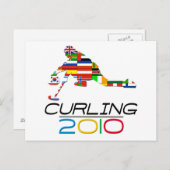 2010: Curling Briefkaart (Voorkant / Achterkant)