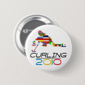 2010: Curling Ronde Button 5,7 Cm (Voorkant /achterkant)