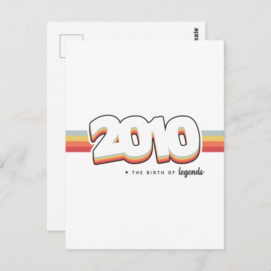 2010 De geboorte van legenden Briefkaart (Voorkant / Achterkant)