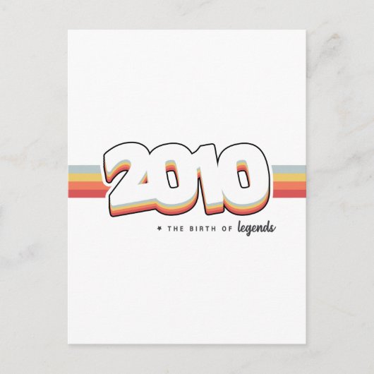 2010 De geboorte van legenden Briefkaart (Voorkant)
