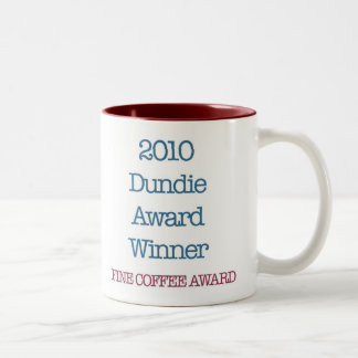 2010 Dundie winnares van de prijs "fijne koffie" Tweekleurige Koffiemok