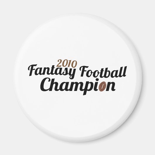 2010 Fantasy football Kampioen Magneet (Voorkant)
