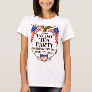 2010 Fiscale dag Tea Party T-shirt