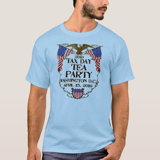 2010 Fiscale dag Tea Party T-shirt (Voorkant)