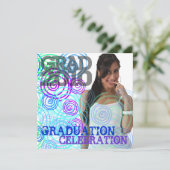 2010 Foto Graduation Party Koral Invitation toevoe Kaart (Staand voorkant)