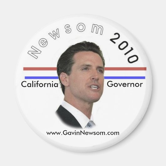 2010 Gavin Newsom magneet (Voorkant)