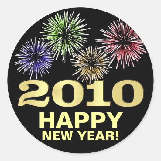 2010 Gelukkig Nieuwjaar Stickers (Voorkant)