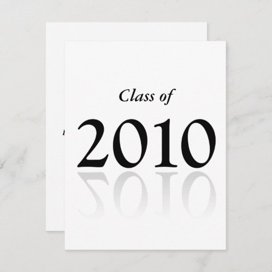 2010 Graduation Invitations -w Kaart (Voorkant / Achterkant)