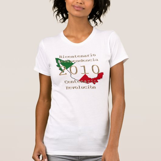 2010 - Historisch jaar van Mexico T-shirt (Voorkant)