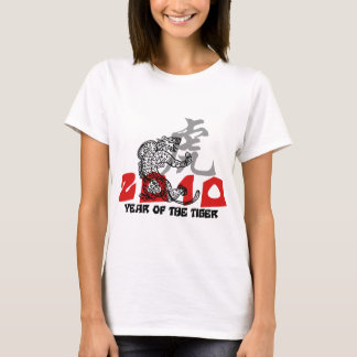 2010 Jaar van het tijgersymbool T-shirt