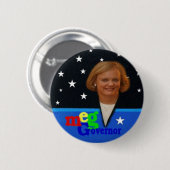 2010 Meg Whitman pin Ronde Button 5,7 Cm (Voorkant /achterkant)