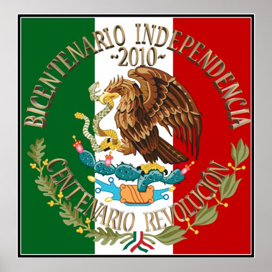 2010 Mexicaanse Onafhankelijkheid/Revolutie Poster (Voorkant)