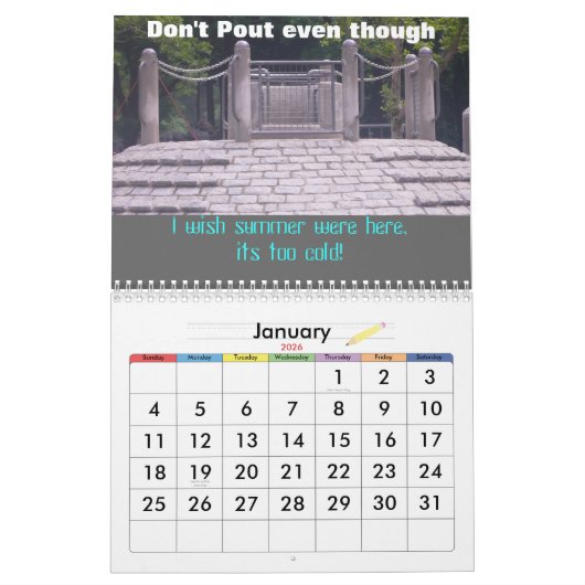 2010 Niet uitblinken - Humous voor kinderen! Kalender (Jan 2026)