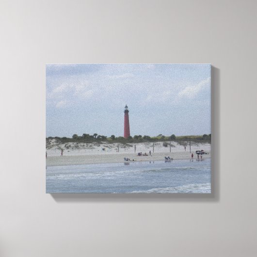 2010 Ponce Inlet vuurtoren, Florida Canvas Afdruk (Voorkant)