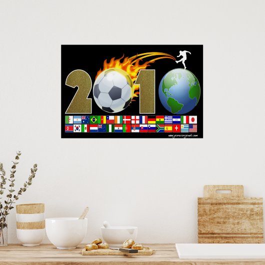 2010 - SA - Wereld Poster (Keuken)