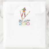 2010: Ski Jump Ronde Sticker (Tas)