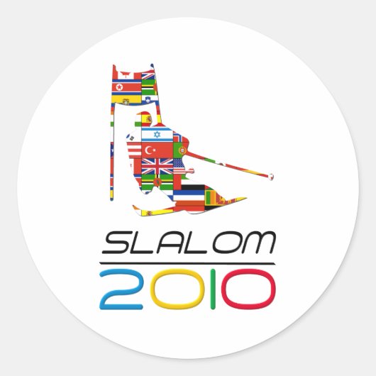 2010: Slalom Ronde Sticker (Voorkant)