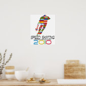 2010: Snelheid schaatsen Poster (Keuken)