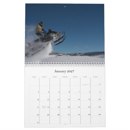 2010 Snowmobile Photo Calendar Kalender (Jan 2027)