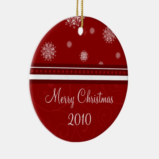 2010 Vroege kerstversiering Keramisch Ornament (Rechts)