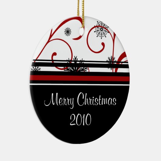 2010 Vroege kerstversiering Keramisch Ornament (Rechts)