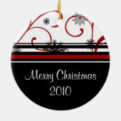 2010 Vroege kerstversiering Keramisch Ornament (Achterkant)