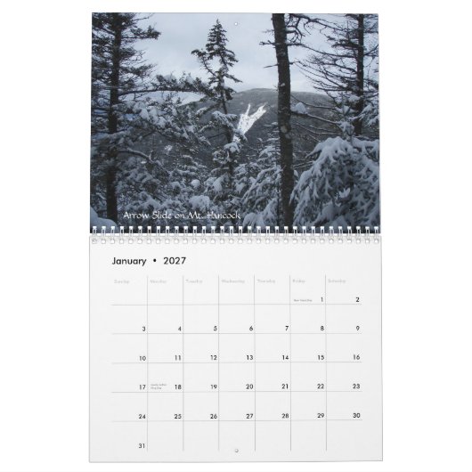 2010 White Mountain Calendar Kalender (Jan 2027)