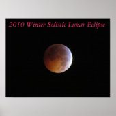 2010 Winter Solistic Lunar eclipse Canvas Print (Voorkant)