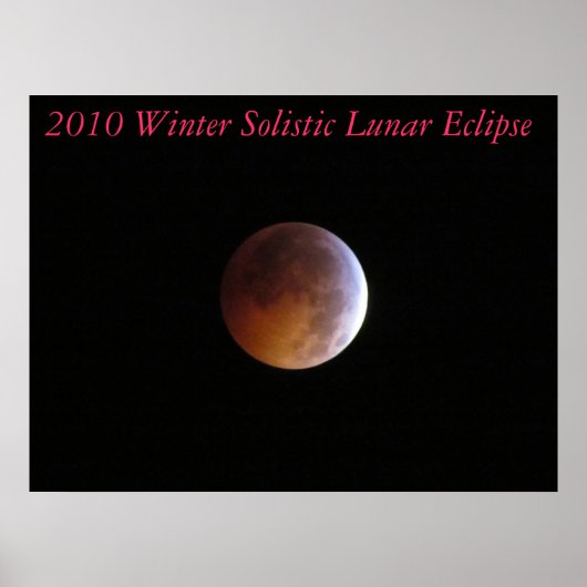 2010 Winter Solistic Lunar eclipse Canvas Print (Voorkant)