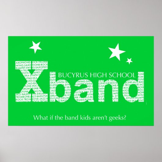 2010 Xband Poster (kalkgroen) (Voorkant)