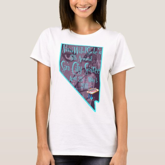 2011 5e jaarlijkse Sin City Soiree "Nevada" Logo T-shirt (Voorkant)