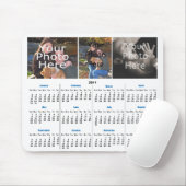 2011 - Aangepaste foto van de agenda - Voeg 3 foto Muismat (Met muis)