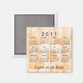 2011 Abstract Mini Kalender Magneet (Voorkant / Achterkant)