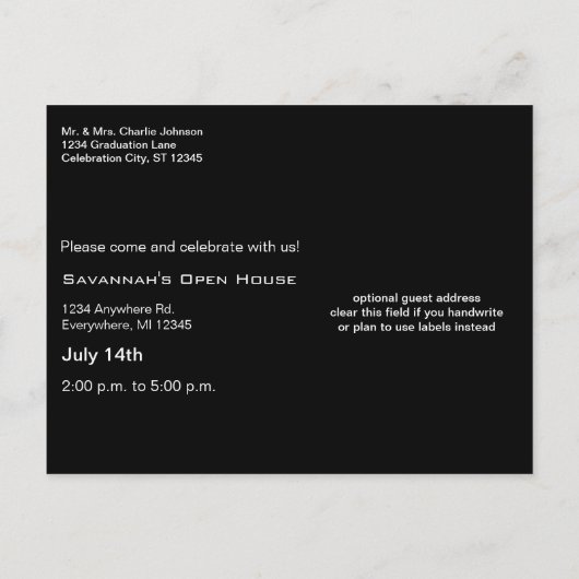 2011 Afstuderen fotouitnodigingen Uitnodiging Briefkaart (Achterkant)