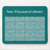2011 Basic Calendar Mousepad Muismat (Voorkant)